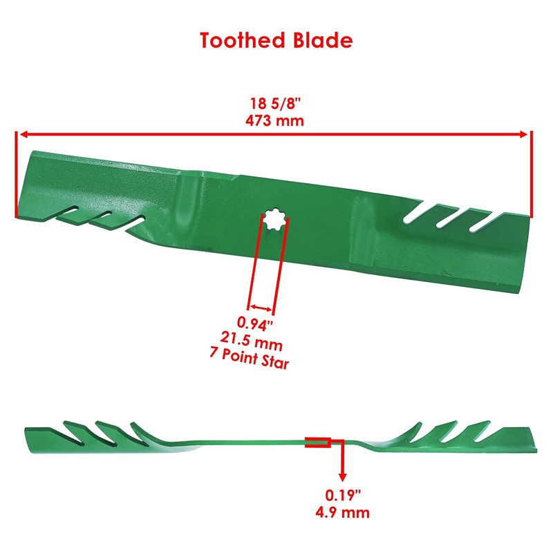 54" Deck Blade with Nut For John Deere 190C D170 LA150 LA175 E180 G110 S180 gallery