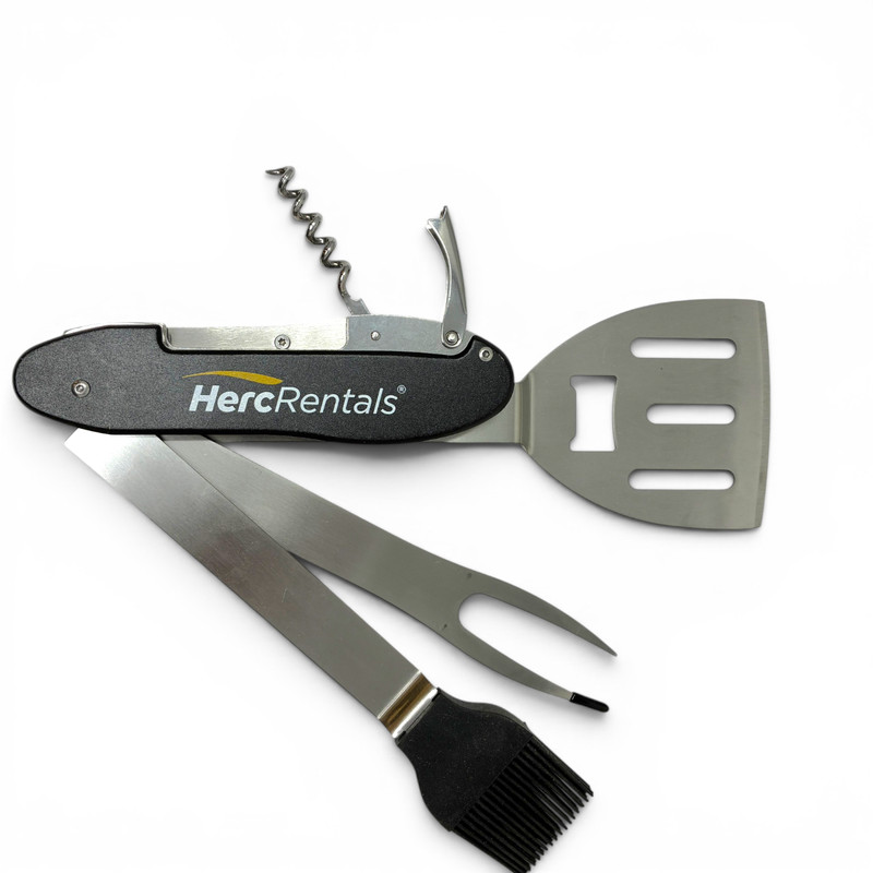 Multifunctional 5in1 Folding BBQ Grill Tool Corkscrew Set Sheath gallery