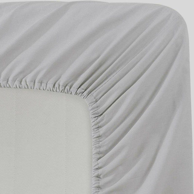 4 PC Sheet Set Solid Silver 700 TC Egyptian Cotton Elasticated Deep Pocket New gallery