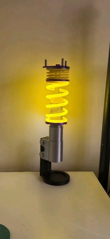 3D Printed Coilover LED Desk Lamp - Automotive Suspension Light - Car Enthusiast gallery