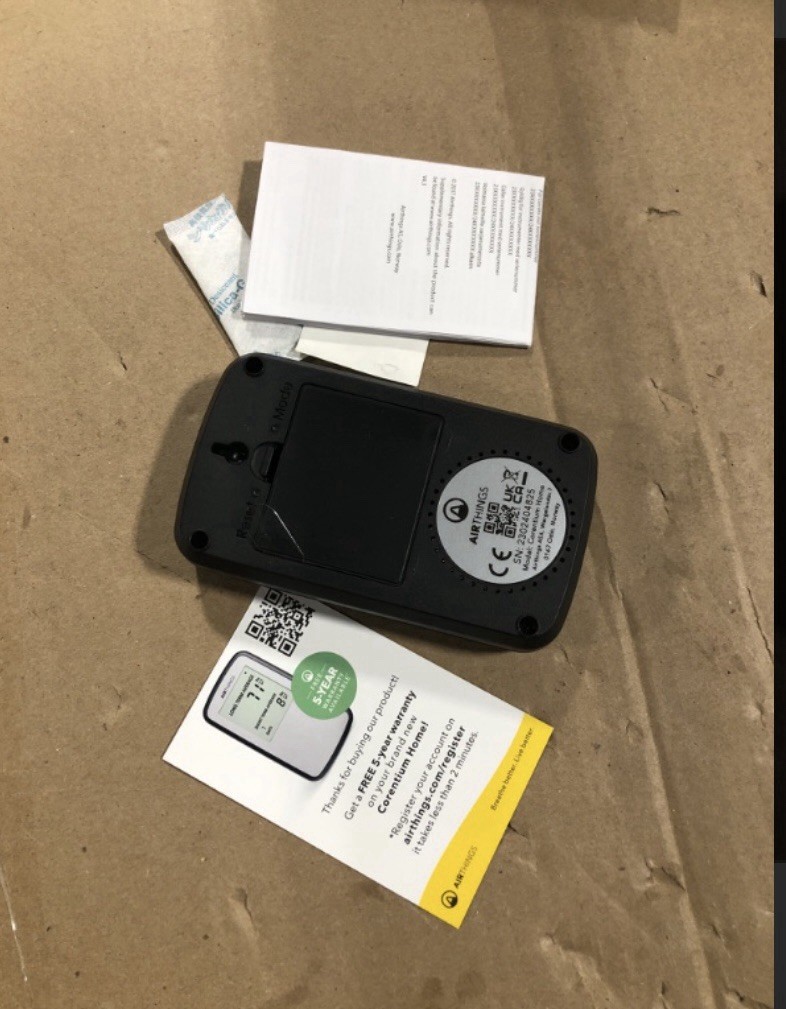 Airthings Corentium Home Digital Radon Gas Detector - TESTED & WORKING gallery