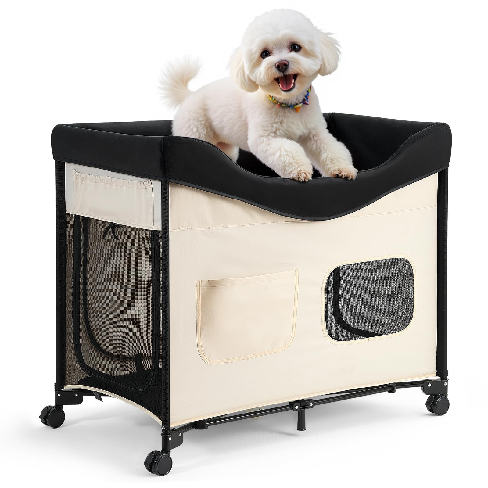 Vevor Bedside Lounge Pet Bed Foldable Bunk Dog Bed 600D Oxford Cloth And Dutch gallery