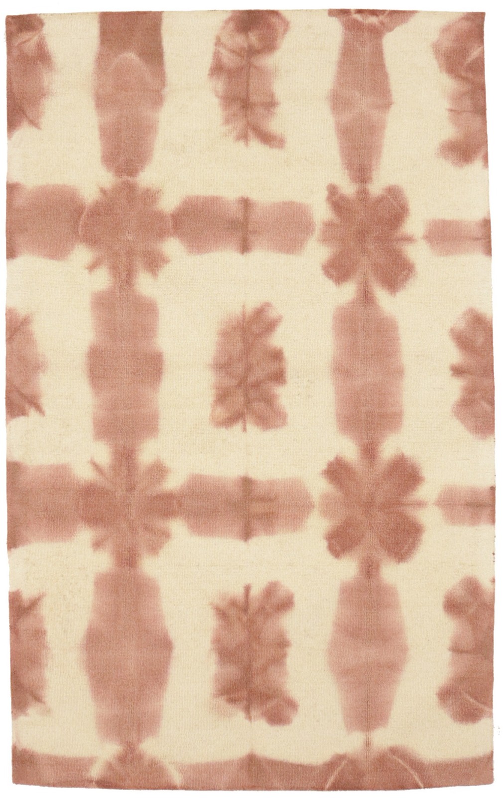 Hand-Tufted 5x8 Rust Tie-Dye Abstract Rug Modern Wool Contemporary Carpet gallery
