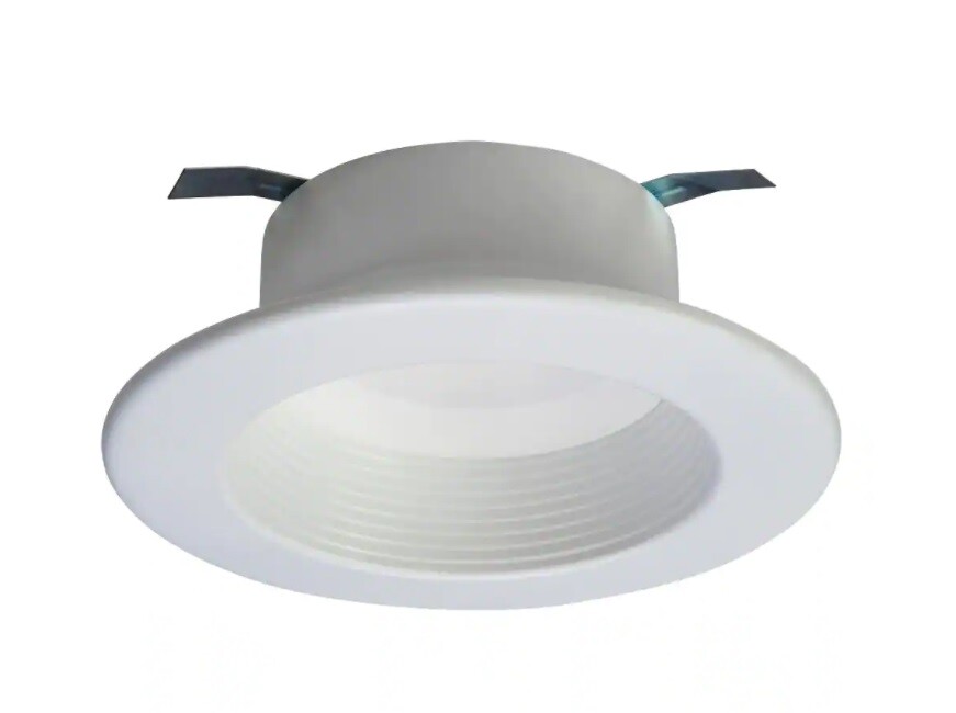 Halo RL 4 in. White Bluetooth Smart LED Recessed Ceiling Light Trim, Tunable CCT gallery
