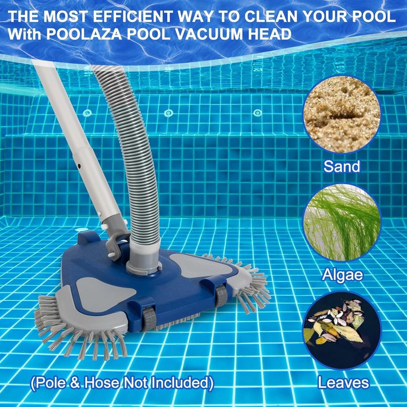 Pool Vacuum Head Weighted Pool Vacuum Head with 1 1 4'' 1 1 2'' Swivel Hose gallery