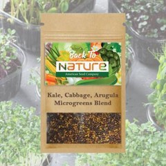 Kale, Cabbage & Arugula Microgreens – Organic Seeds – Non Gmo – Heirloom Seeds