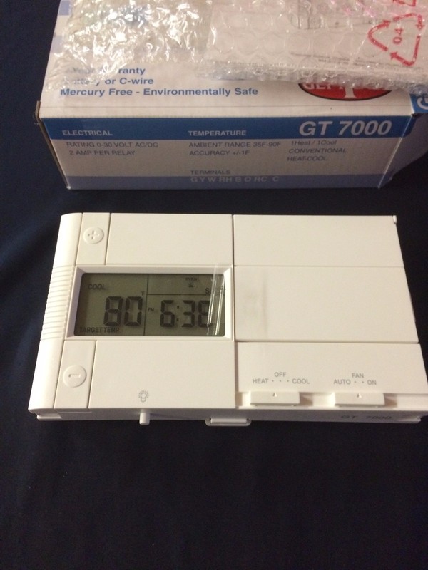 GT7000 7 DAY PROGRAMMABLE SINGLE STAGE 1 HEAT / 1 COOL gallery