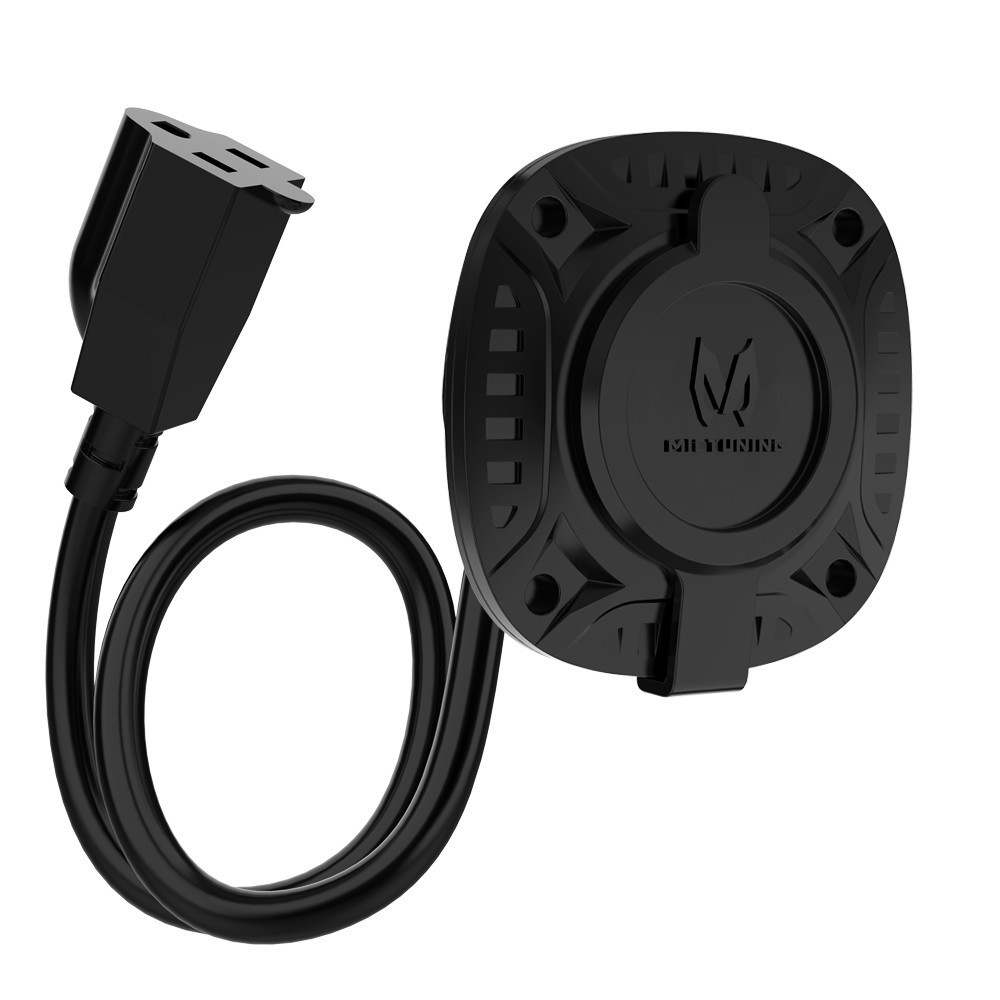 13A 125V AC Port Plug & Power Inlet Socket Flanged Receptacle Plug with 16" Cord gallery
