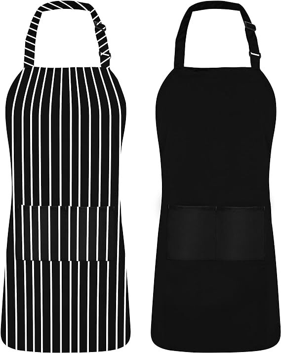 Utopia Kitchen Adjustable Bib Apron (2-Pack) Water Oil Resistant Chef Aprons gallery