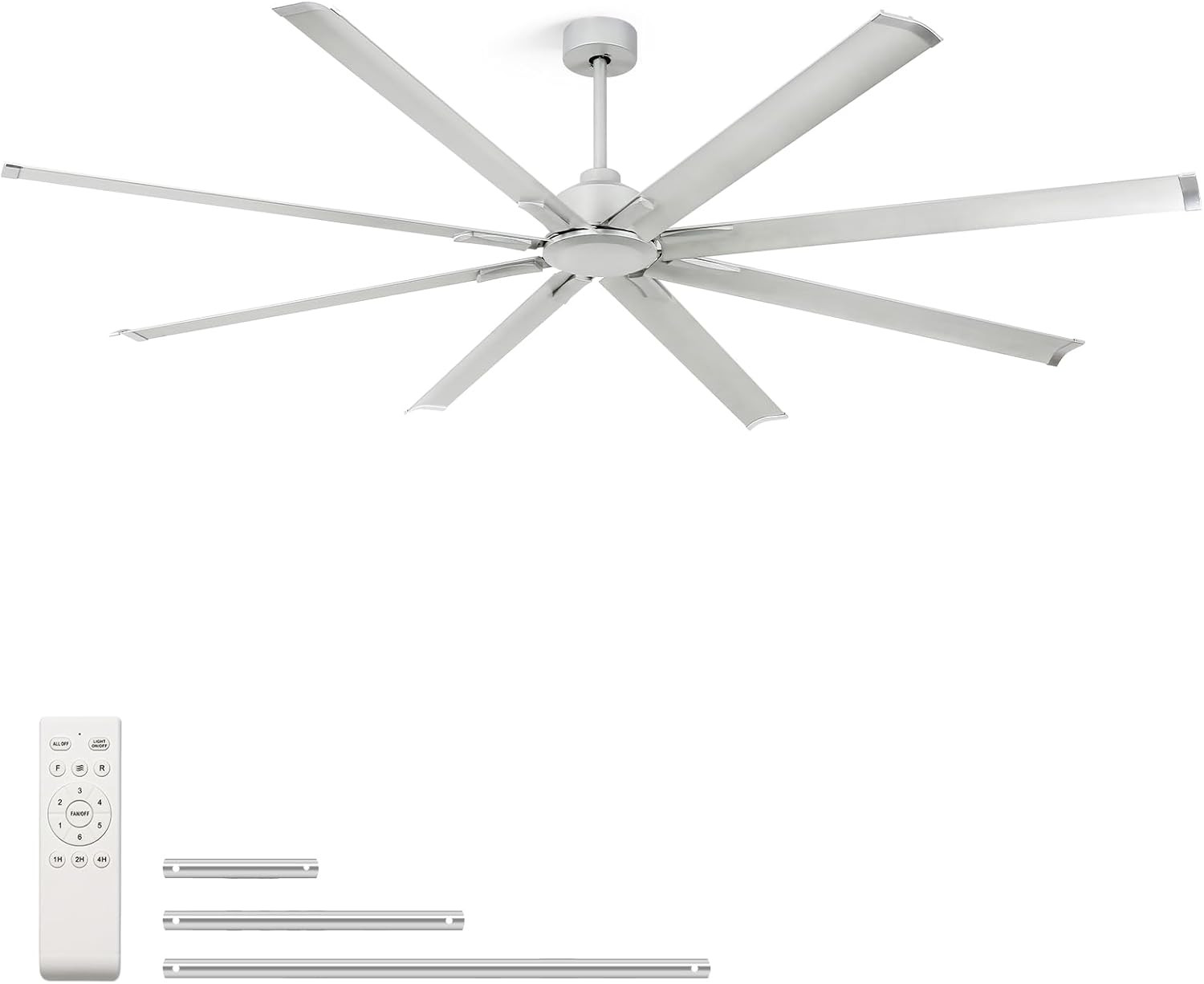 YYEHON 96 Inch Large Industrial Ceiling Fan - DC Motor Shop Ceiling Fans with Re gallery