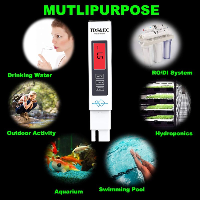 Water Quality Testing Kit TDS/EC/Temp Pen Meter for Drinking Water,Wine/Beer,Spa gallery