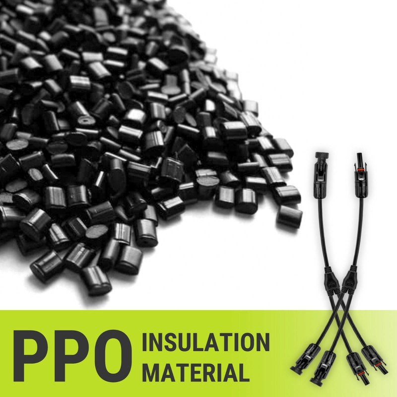 Solar Panel 1ft Flexible Branch Parallel Connectors Cable 2 to 1 gallery