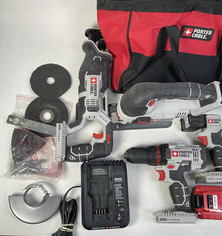 Porter Cable PCCK619L8 20V Tool Combo Kit 7Pc Incomplete Set *Read* gallery