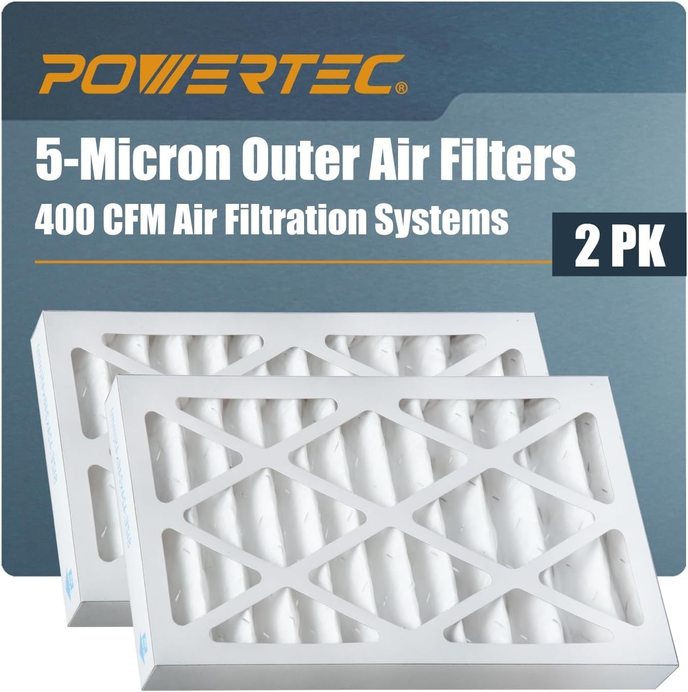 POWERTEC 5 Micron Outer Air Filter for WEN 3410, POWERTEC AF4000/ gallery