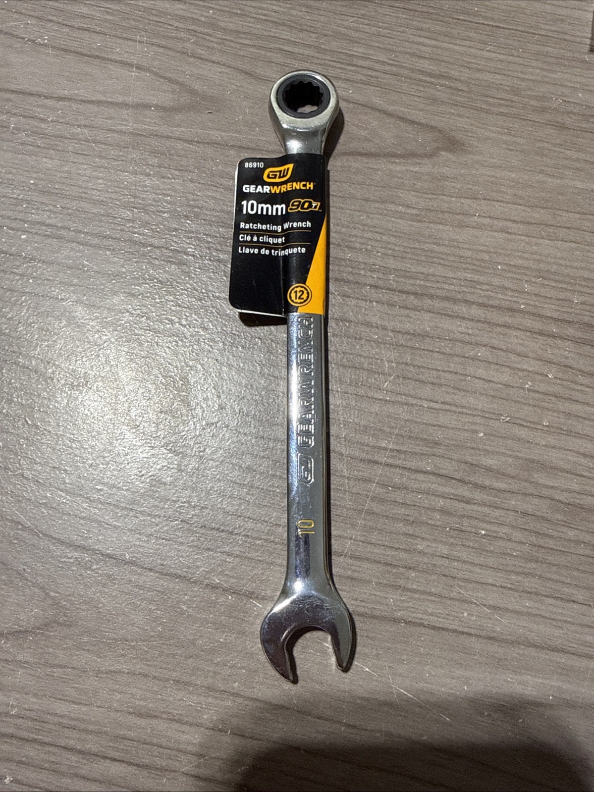 GEARWRENCH 10mm 90-Tooth Ratcheting Combination Wrench 12-Point 4 degree Swing A gallery