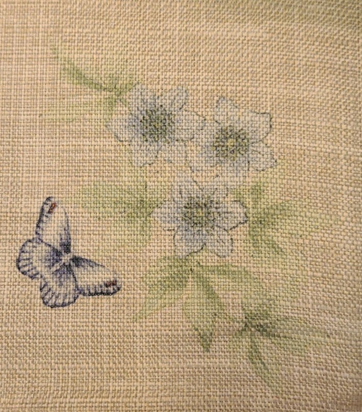 Lenox Set of 4 Butterfly Meadow Flutter Napkins 19" x 19" Khaki / Beige New Z5A gallery