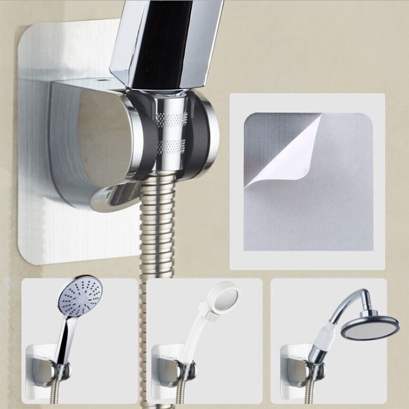 Self-adhesive Handheld Shower Head Holder Adjustable Wall Mount Shower Bracket gallery