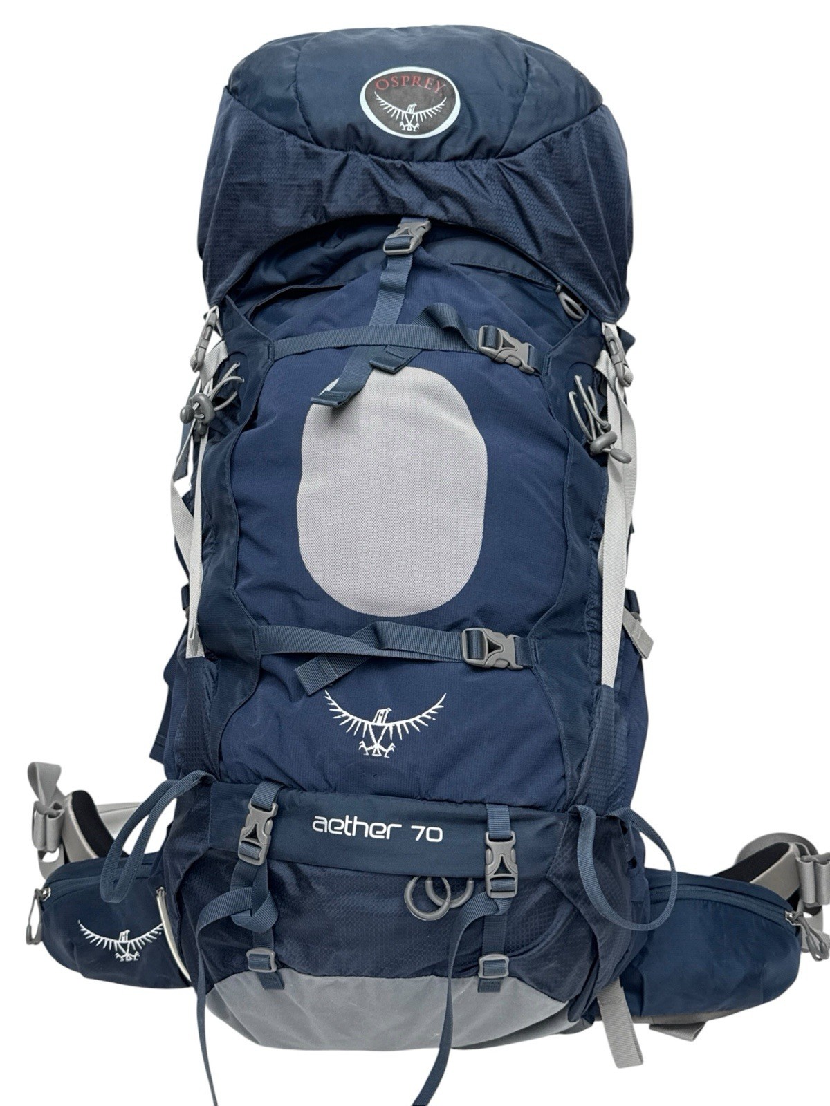 Osprey Aether 70 Backpack Blue Gray Internal Frame Hiking Pack LG 58-80cm 2