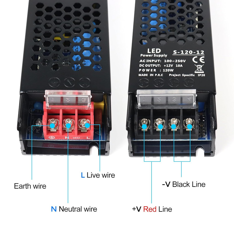 12V 10A 120W Universal Regulated Switching Power Supply, 100-250V AC to 12V DC C gallery