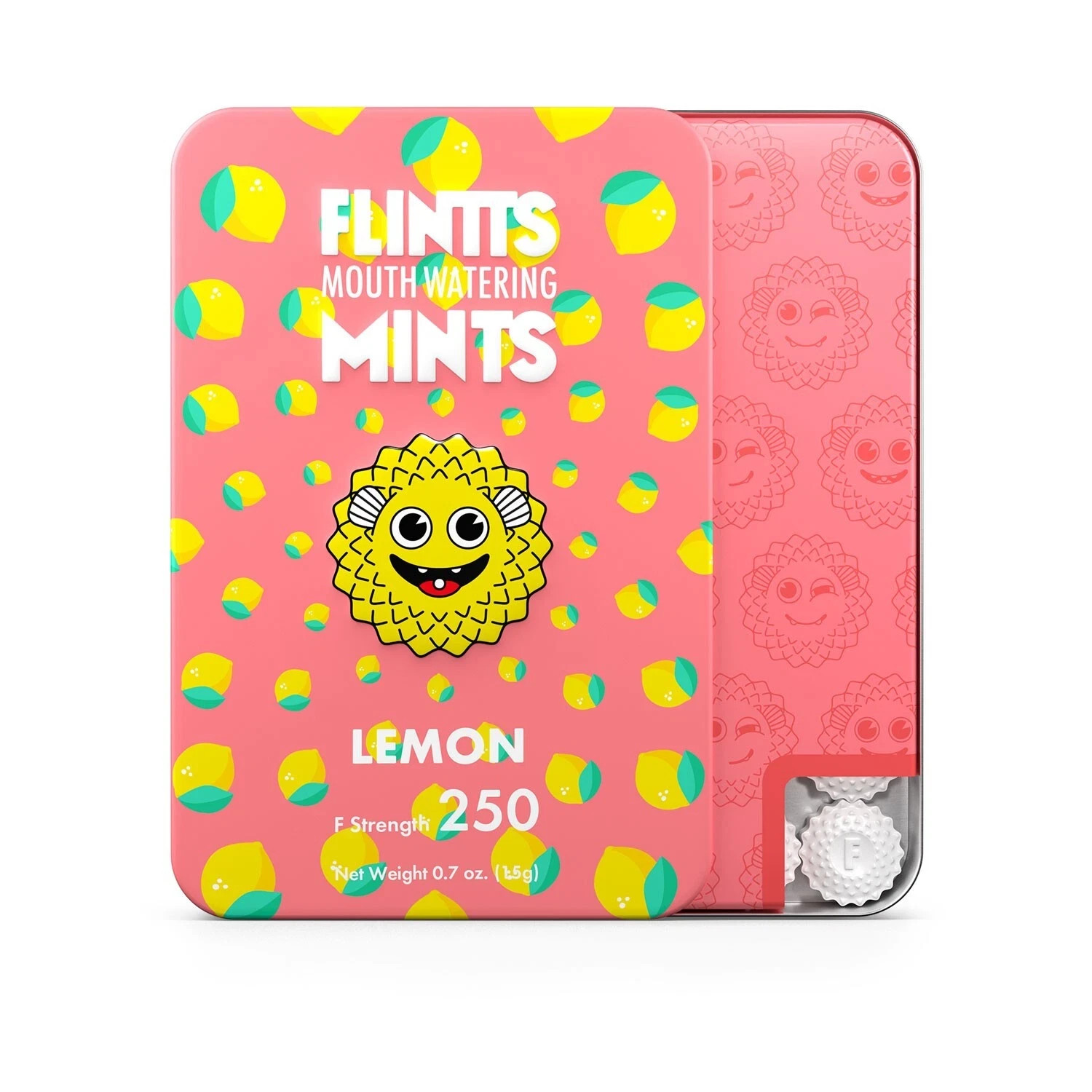 Flintts Mouth Watering Mints - Lemon - F-Strength 250 - Dry Mouth Mint gallery