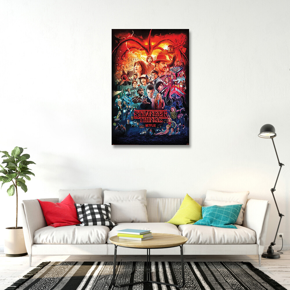 Stranger Things 1, 2, 3 & 4 - TV Show Poster (Poster Montage) (Size: 24" x 36") gallery