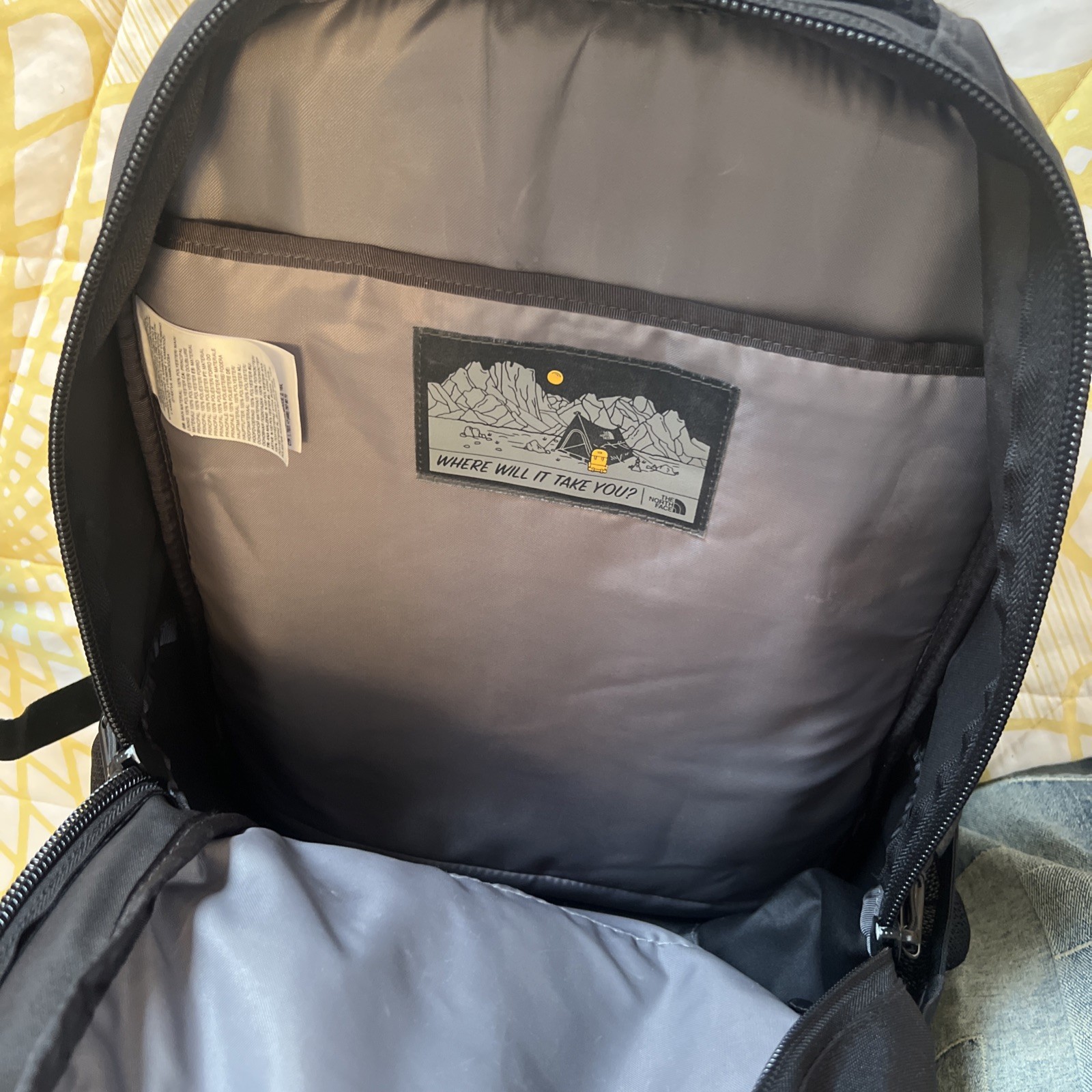 The North Face Groundwork Backpack Flexvent Black With Computer Sleeve 4