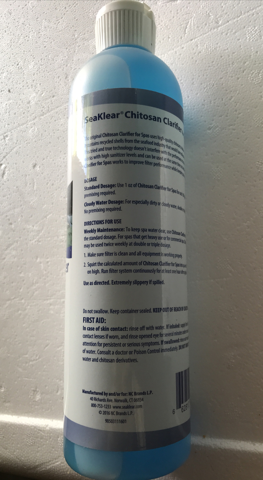New~SeaKlear SKSBP-04 Chitosan Clarifier for Spas and Hot Tubs ~ 16 fl oz gallery