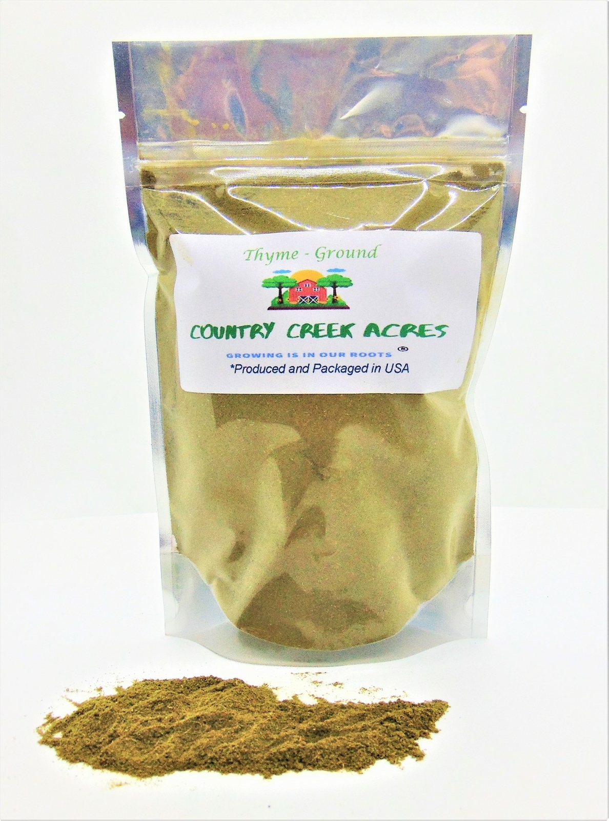 4 oz Ground Thyme Seasoning - A Robust, Piney Flavor - Country Creek LLC gallery