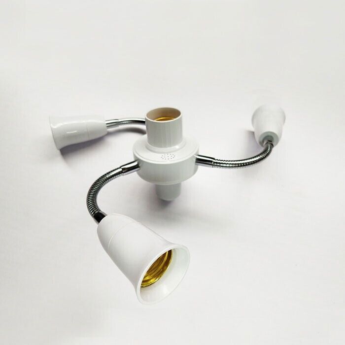 Adjustable Base Light Socket Splitter E26 Bulb Holder 2 3 4 5 In 1 Way Adapter gallery