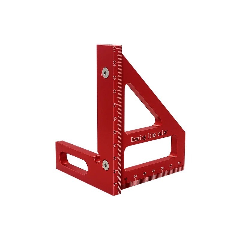 Woodworking Square Protractor Aluminum Alloy Miter Triangle Ruler High Precision gallery