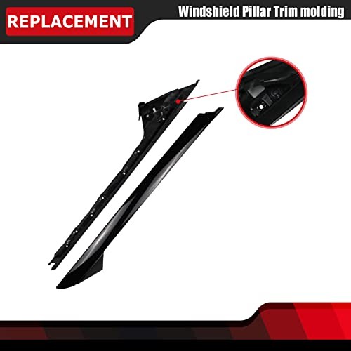 FEXON Front Driver Side Windshield Outer & Inner A Pillar Trim Left Driver Side gallery