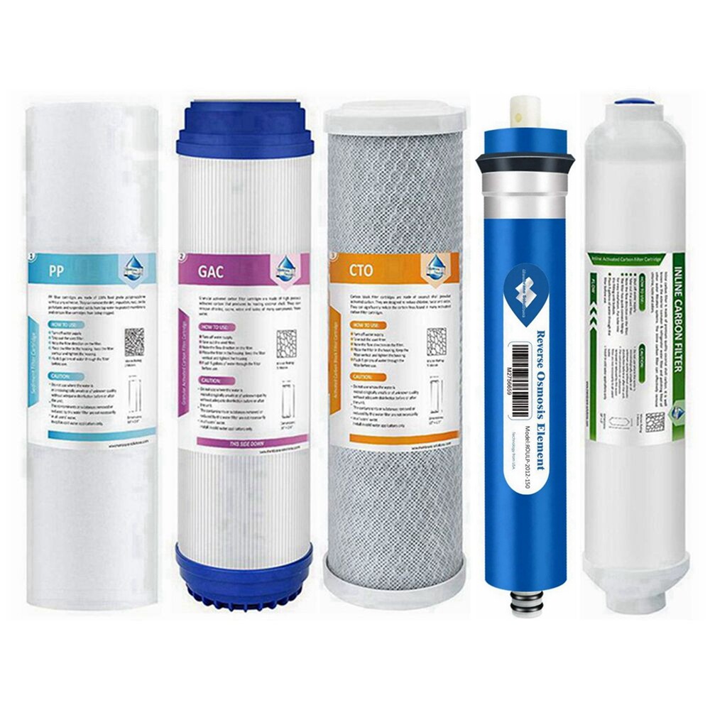 5 Stages 150GPD RO Membrane Drinking Water Purifier Carbon Block Sediment Filter gallery