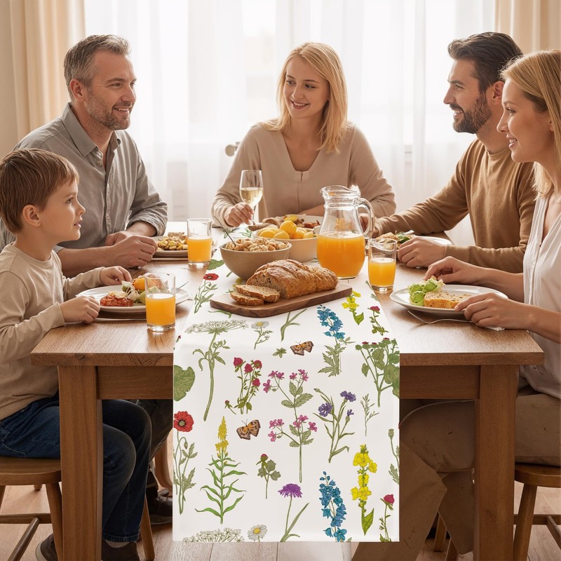 Summer Decorations for Home - Summer Table Runner - Spring Decor for Indoor O... gallery