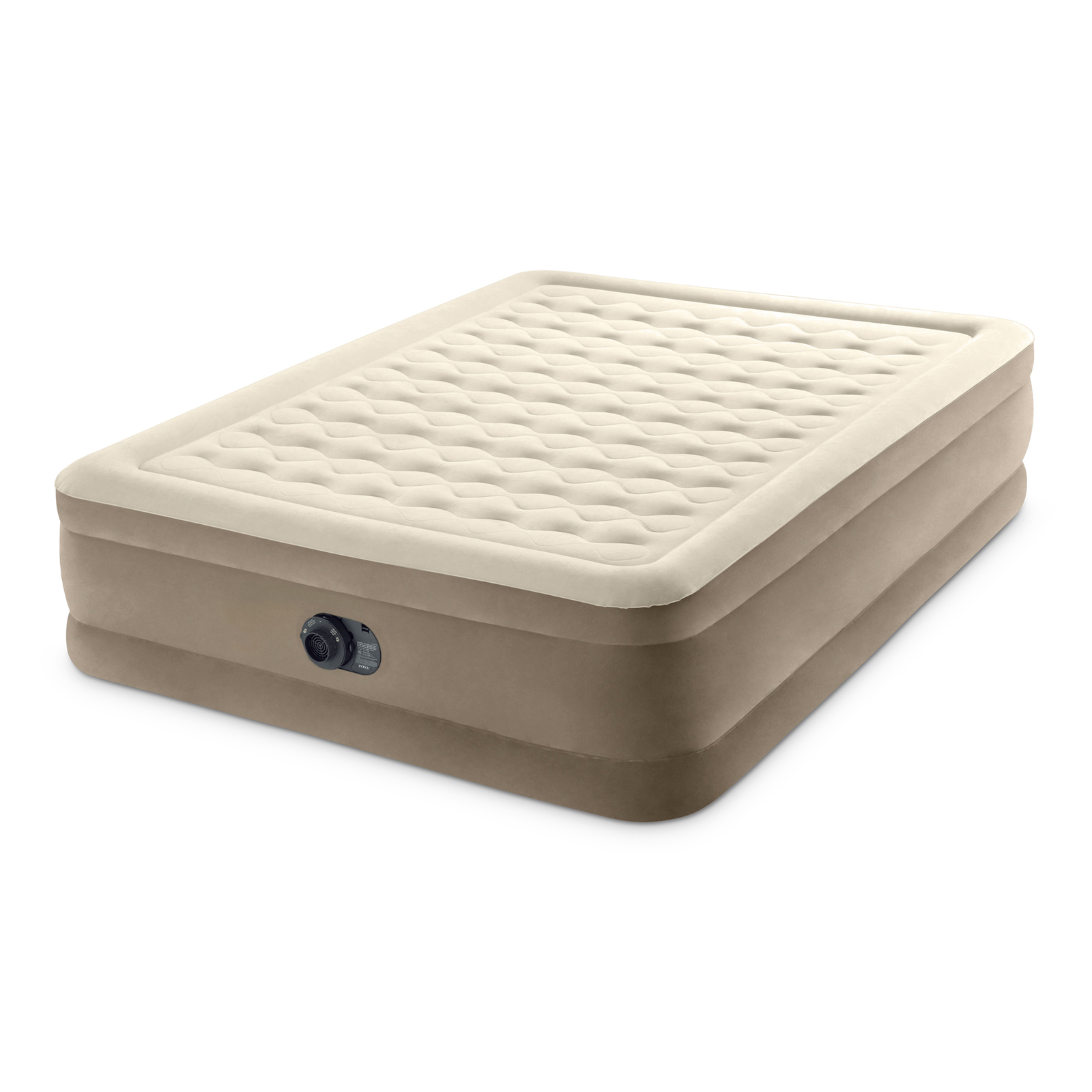 Intex Ultra Plush Fiber Tech Airbed Mattress with Built in Pump Queen (Open Box) gallery