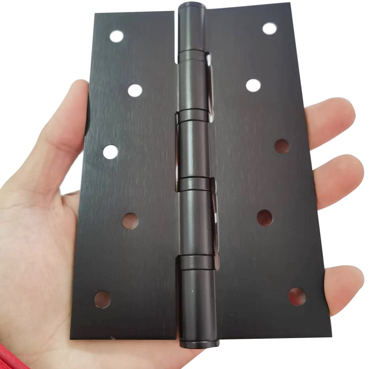 2 Pack 5 Inch Matte Black Door Hinges Square Corner Heavy Duty gallery