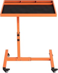 Garage Rolling Work Table 220lbs Adjustable Rolling Tool Tray Cart with Wheels