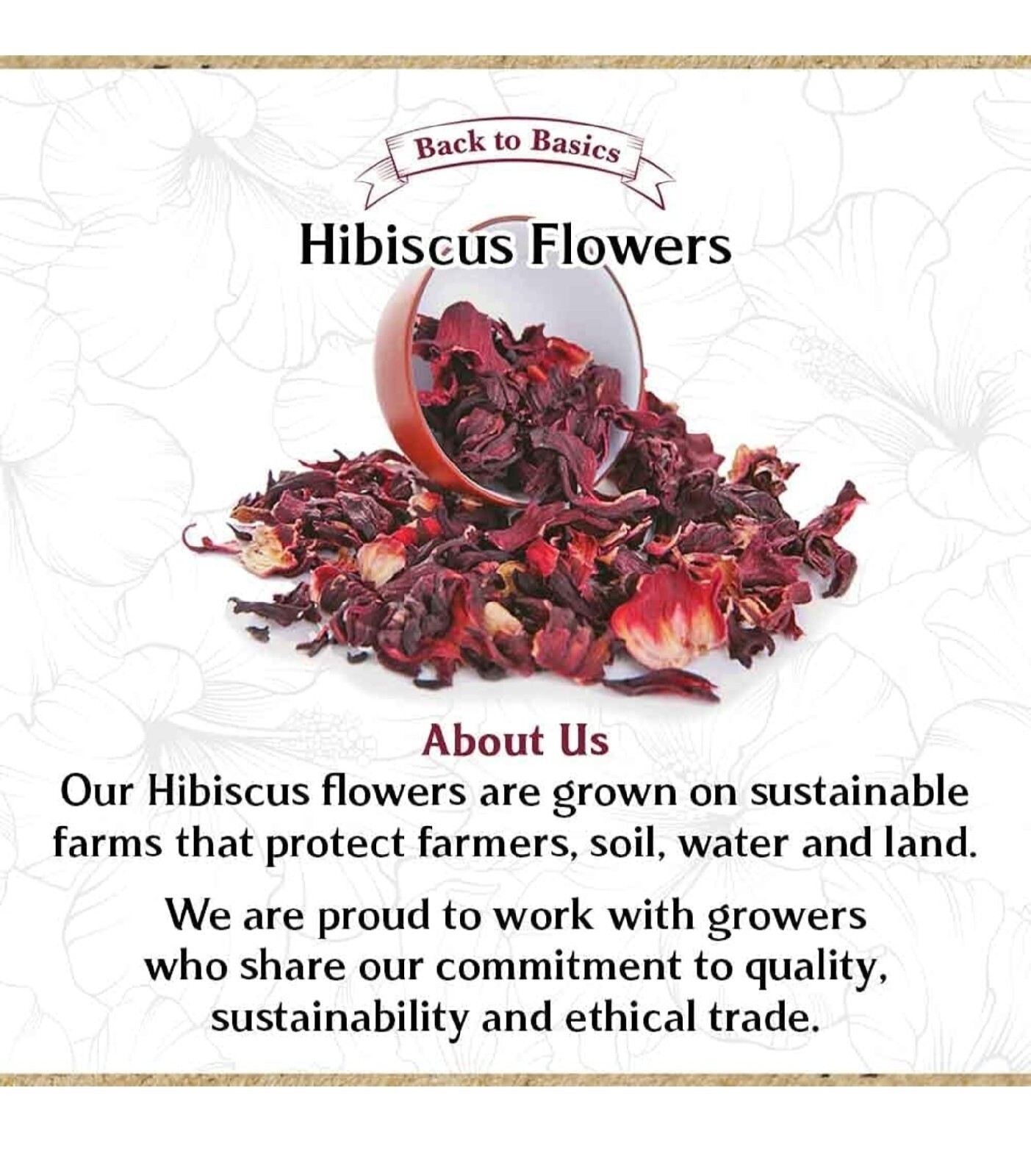 Back To Basics 1 LB 100% Premium Dried Hibiscus Flowers Tea,Jaimaica Tea gallery