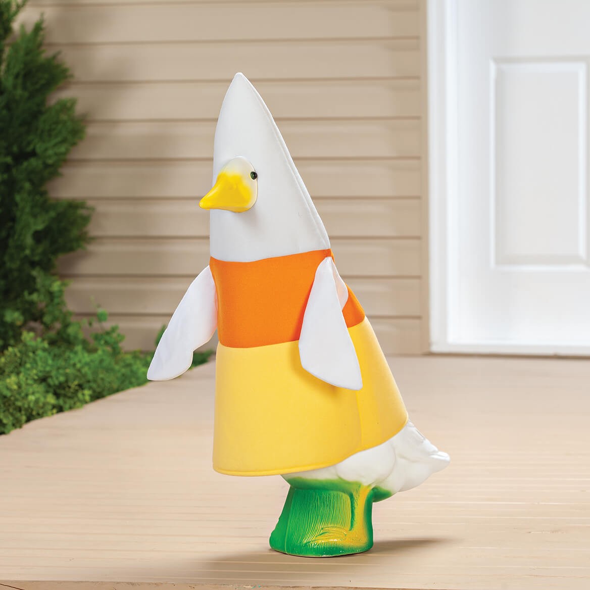 Gaggleville Candy Corn Goose Outfit, Fits Large 23" H Statue, by Fox Valley Trad gallery