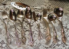 Romantic Rose Silverplate Flatware Your Choice
