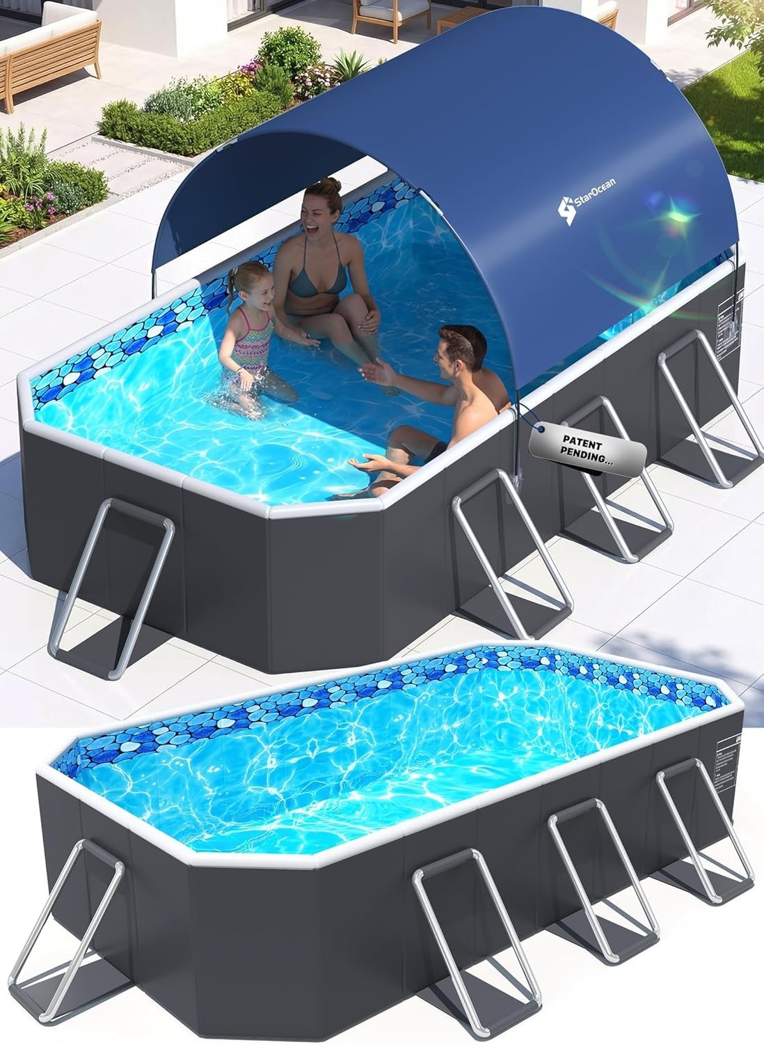 StarOcean 2026 Large Foldable Pool Non Inflatable Swimming Pool for Kid Adult gallery