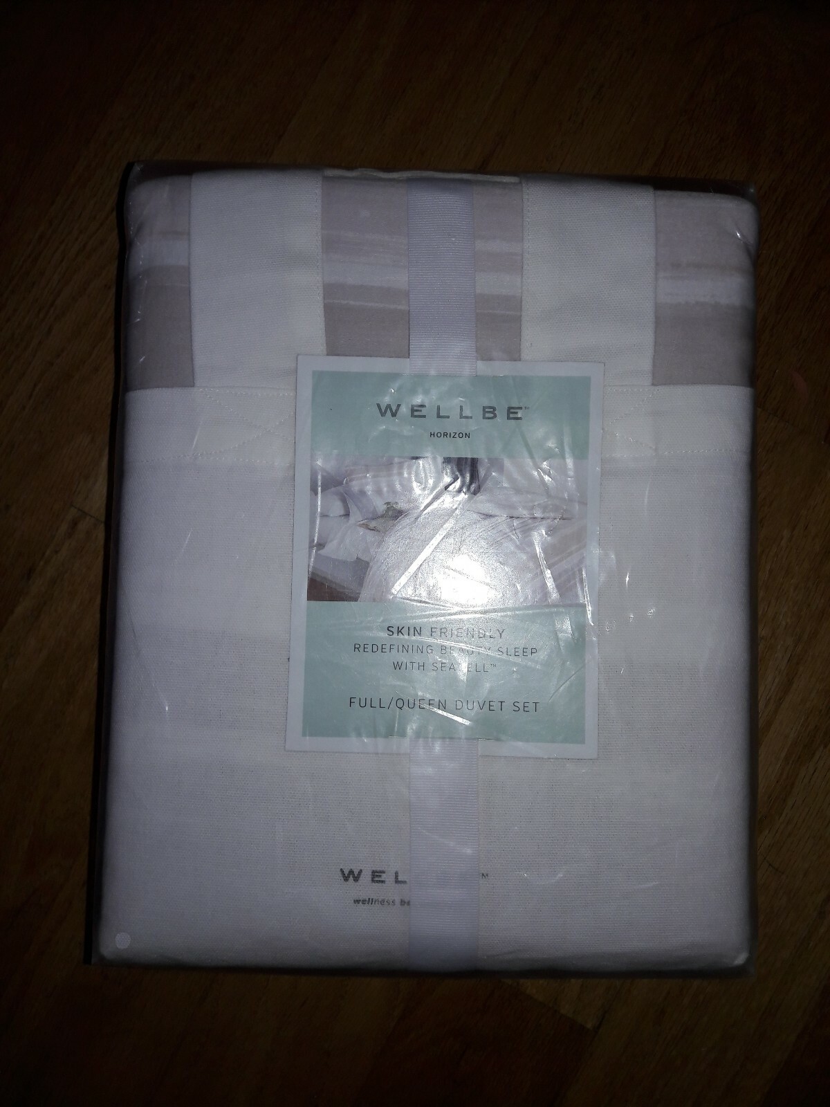 Wellbe Horizon Skin Friendly Seacell Full/Queen Duvet Set With 2 Shams In Blush gallery