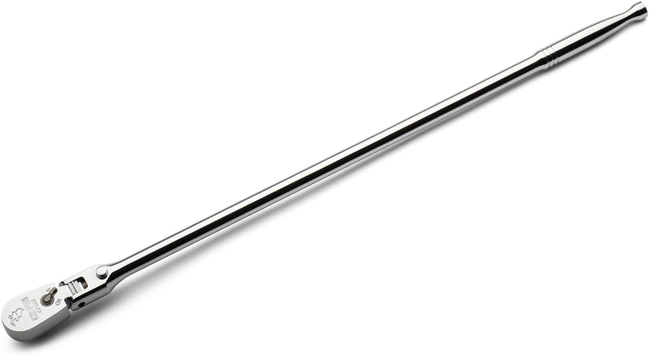 Capri Tools 3/8 in. Drive Fine 90-Tooth Locking Flex-Head Ratchet, Extra Long Ch gallery