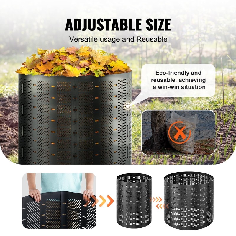 220 Gallon Outdoor Compost Bin - Expandable, Easy Setup, Large Capacity for Fast gallery