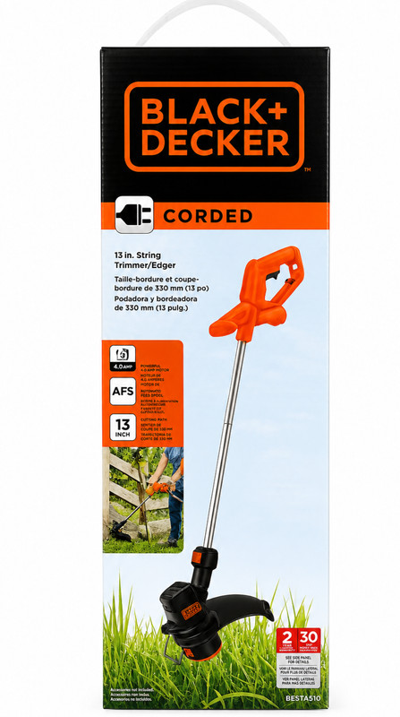 BLACK+DECKER Corded 13" String Trimmer/Edger, 4.0 Amp, BEST935, NEW in BOX gallery