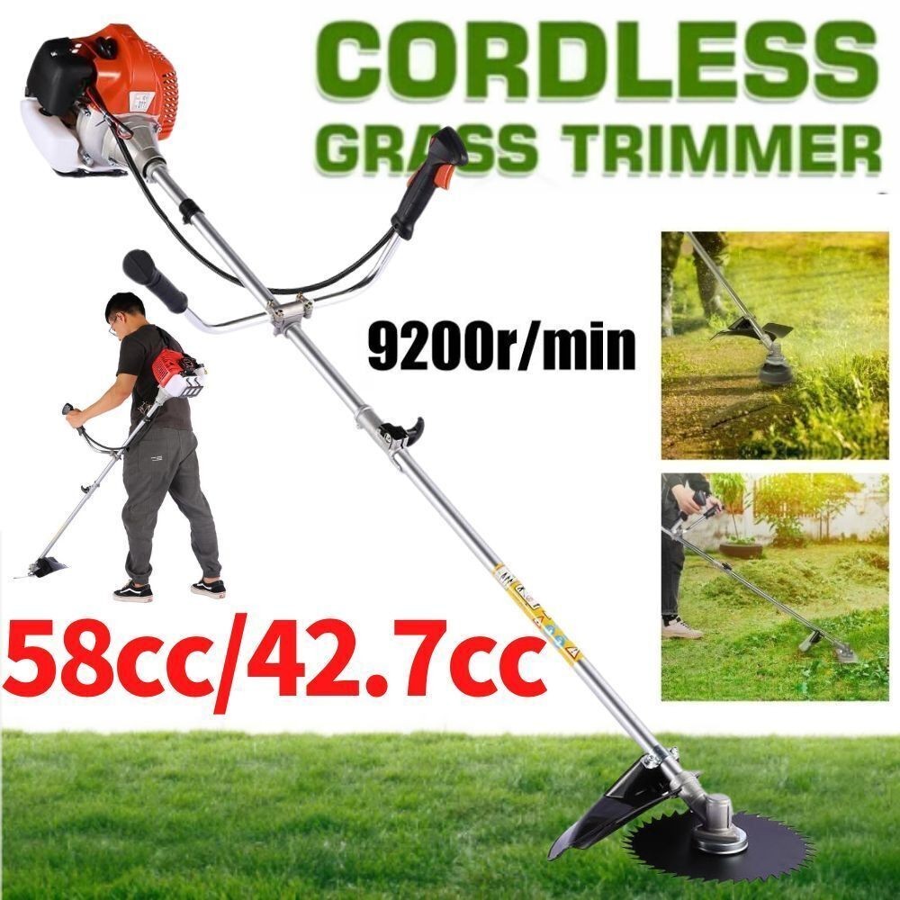 58CC 4 in 1 Grass String Trimmer 2-Stroke Brush Cutter Gas Trimmer Weed Eater US gallery