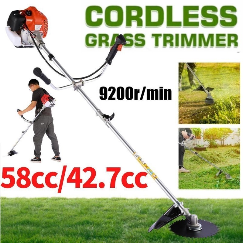 58CC 4 in 1 Grass String Trimmer 2-Stroke Brush Cutter Gas Trimmer Weed Eater US gallery
