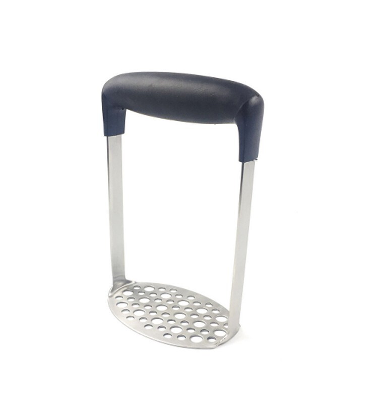Crusher Potato Masher Long Head Hole Multifunction Stainless Steel Manual Masher gallery