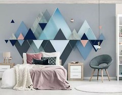 3D Triangle 811NA Wallpaper Wall Murals Wall Paper Wall Print Decal Mural Fay