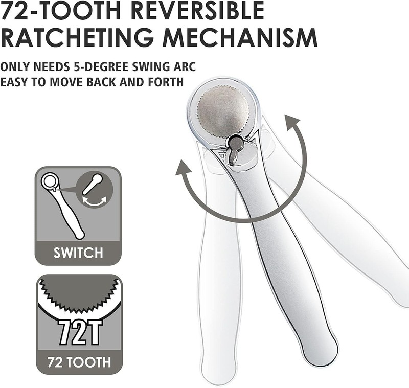32-in-1 Mini Right Angle Screwdriver Set with 1/4" Ratchet and Magnetic Bits gallery