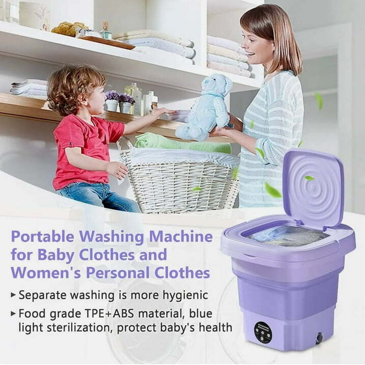 Portable Washing Machine Mini Washer Foldable Washer & Spin Dryer Small Travel gallery